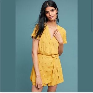 HOT PINK (not yellow) Romper from Anthropologie! EUC size S